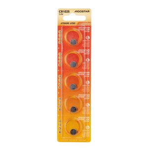 Foto principale Batteria bottone Aigostar 3V CR1025 Litio confezione da 5 pile