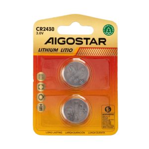 Foto principale Batteria bottone Aigostar 3V CR2430 Litio confezione da 2 pile