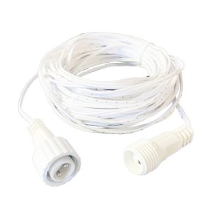 Foto principale Cavo prolunga 10 metri bianco per catene di luci e tende luminose Led di Natale Wisdom
