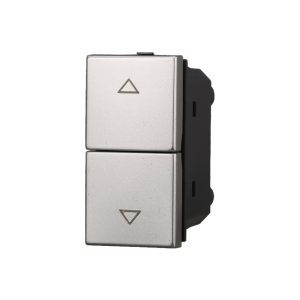 Foto principale Doppio Pulsante con frecce 10A grigio compatibile anche con BTicino Axolute