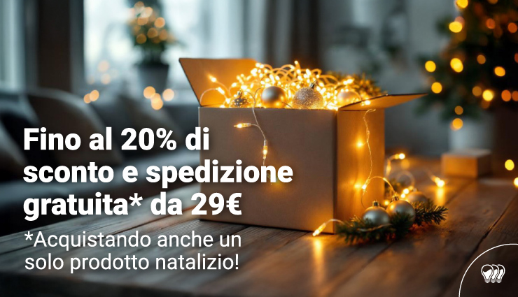 Sconto del 10% sui prodotti di Natale + Spedizione gratuita da 29€