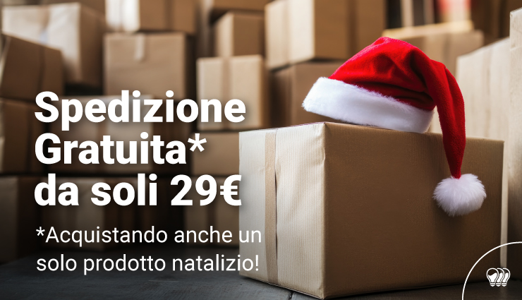 Acquista almeno un prodotto di Natale e ottieni la spedizione gratuita da 29€