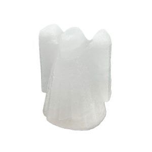 Foto principale Statuetta di Sale Himalayano Bianco naturale a forma di Angelo 500g
