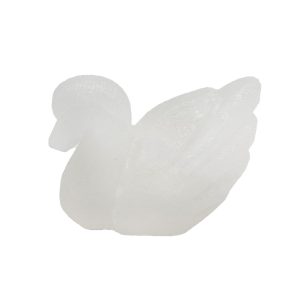 Foto principale Statuetta di Sale Himalayano Bianco naturale a forma di Cigno 500g