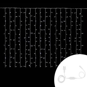 Foto principale Tenda luminosa 2 metri 160 MaxiLed Reflex Professionale Bianco Freddo fisso e intermittente prolungabile altezza 160cm da esterno Wisdom