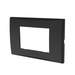 Foto principale Placca 3 moduli 503 in plastica grigio scuro compatibile anche con Vimar Plana