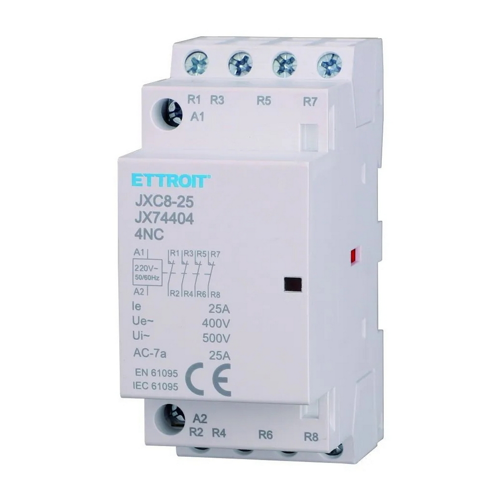 Foto principale Contattore modulare 4P 25A AC 220V 4 contatti NC Ettroit