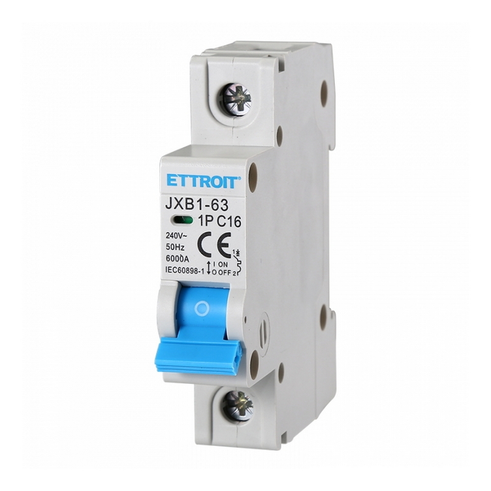 Foto principale Interruttore automatico magnetotermico modulare 1P 16A 6KA 220V Ettroit