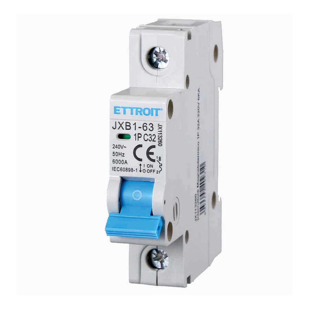 Foto principale Interruttore automatico magnetotermico modulare 1P 32A 6KA 220V Ettroit