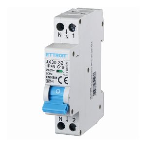 Foto principale Interruttore automatico magnetotermico modulare 1P+N 16A 6KA 220V Ettroit