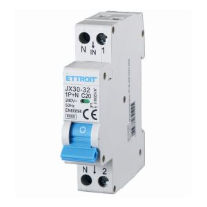 Foto principale Interruttore automatico magnetotermico modulare 1P+N 20A 6KA 220V Ettroit