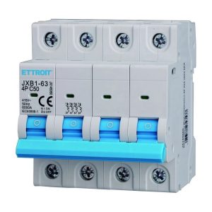 Foto principale Interruttore automatico magnetotermico modulare 4P 50A 6KA 380V Ettroit