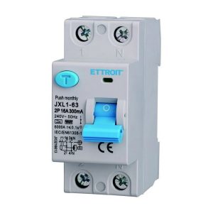 Foto principale Interruttore differenziale puro Salvavita modulare 2P 16A 300mA 6KA 220V curva F Ettroit