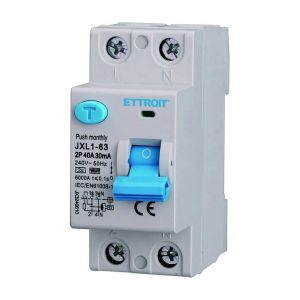 Foto principale Interruttore differenziale puro Salvavita modulare 2P 40A 30mA 6KA 220V curva F Ettroit