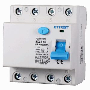 Foto principale Interruttore differenziale puro Salvavita modulare 4P 16A 300mA 6KA 380V classe A Ettroit