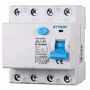 Foto principale Interruttore differenziale puro Salvavita modulare 4P 16A 30mA 6KA 380V classe A Ettroit