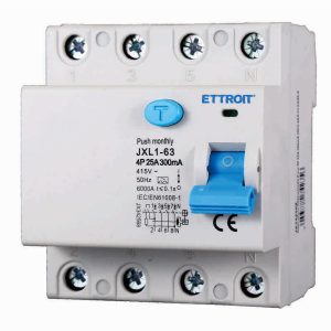Foto principale Interruttore differenziale puro Salvavita modulare 4P 25A 300mA 6KA 380V classe A Ettroit