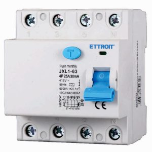 Foto principale Interruttore differenziale puro Salvavita modulare 4P 25A 30mA 6KA 380V classe A Ettroit
