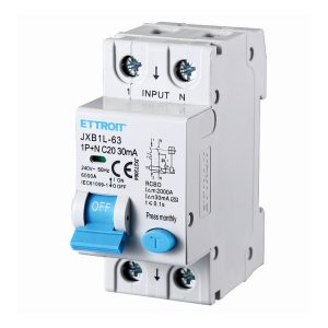 Foto principale Interruttore magnetotermico differenziale modulare 1P+N 20A 30mA 6KA 220V classe A Ettroit