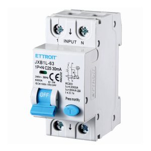 Foto principale Interruttore magnetotermico differenziale modulare 1P+N 25A 30mA 6KA 220V classe A Ettroit