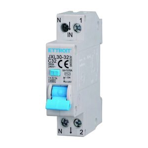 Foto principale Interruttore magnetotermico differenziale modulare 1P+N 32A 30mA 4,5KA 220V classe A Ettroit