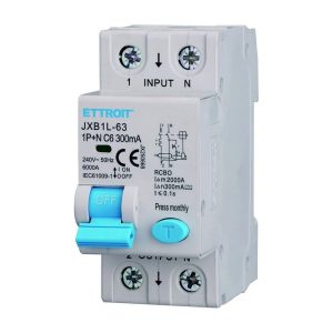 Foto principale Interruttore magnetotermico differenziale modulare 1P+N 6A 300mA 6KA 220V classe A Ettroit