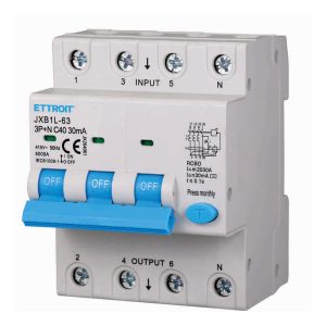 Foto principale Interruttore magnetotermico differenziale modulare 3P+N 40A 30mA 6KA 380V Ettroit