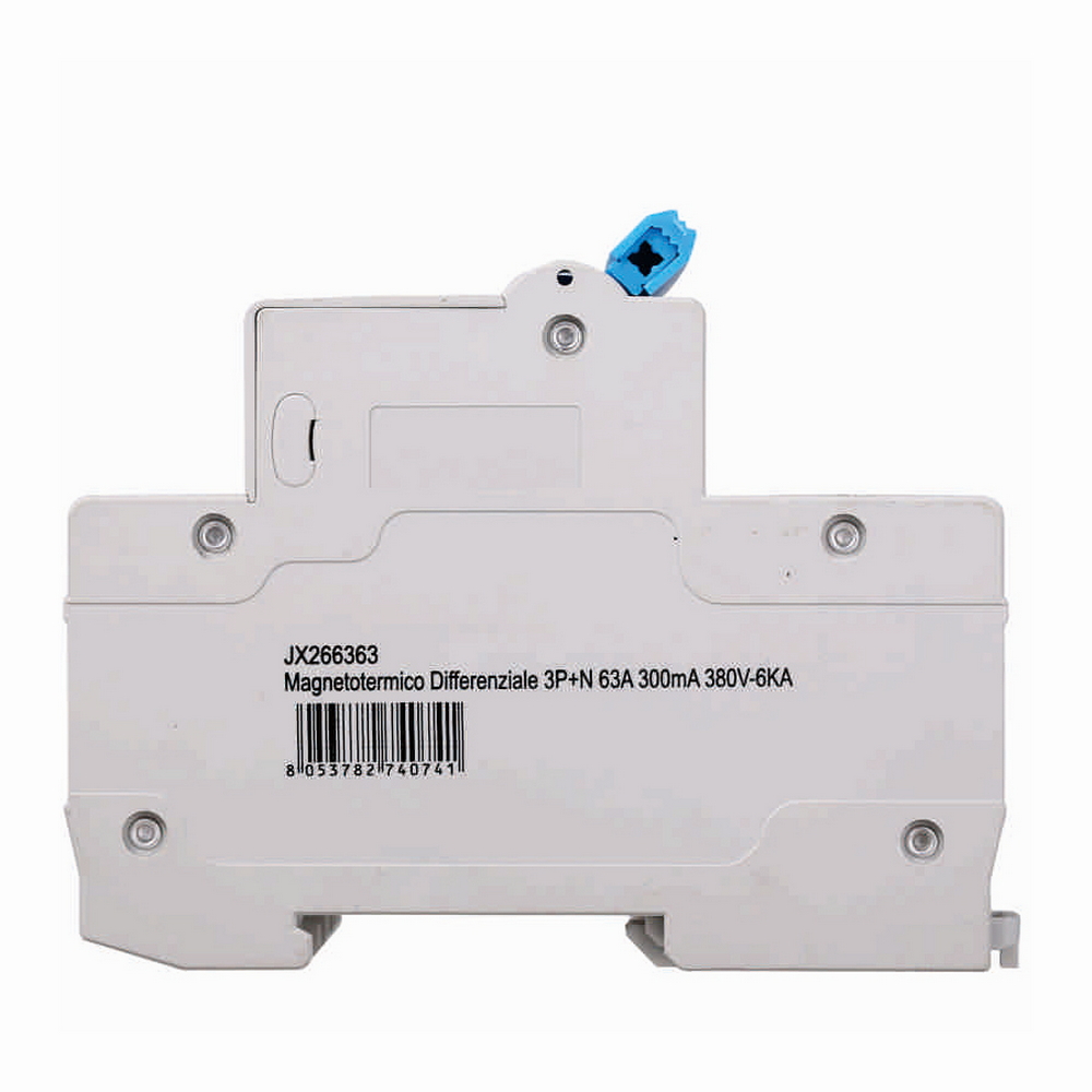 Interruttore magnetotermico differenziale modulare 3P+N 63A 300mA 6KA 380V Ettroit - Foto 1