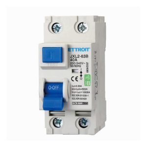 Foto principale Interruttore magnetotermico differenziale puro modulare 2P 40A 30mA 6KA AC/DC 220V curva B Ettroit