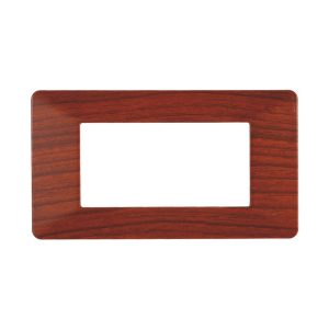 Foto principale Placca 4 moduli 504 in plastica radica compatibile anche con Vimar Plana