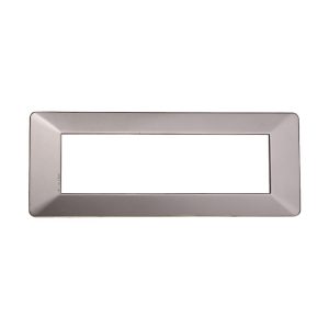 Foto principale Placca 7 moduli 507 in plastica titanio compatibile anche con Vimar Plana