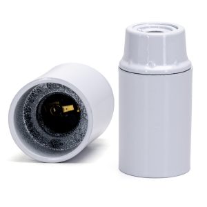 Foto principale Portalampada E14 Bianco 250V liscio morsettiera a vite autobloccante in bachelite Aigostar