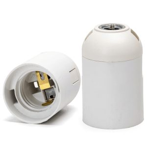 Foto principale Portalampada E27 Bianco 250V liscio terminale a molla in plastica Aigostar