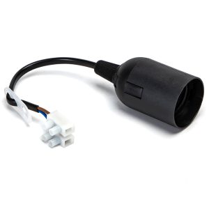 Foto principale Portalampada E27 Nero 250V liscio precablato morsetto in plastica confezione 3 pezzi Aigostar