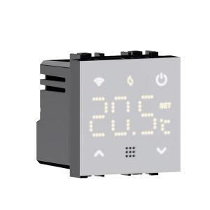 Foto principale Termostato Smart Tuya Wi-Fi Touch digitale da incasso bianco compatibile anche con Vimar Plana