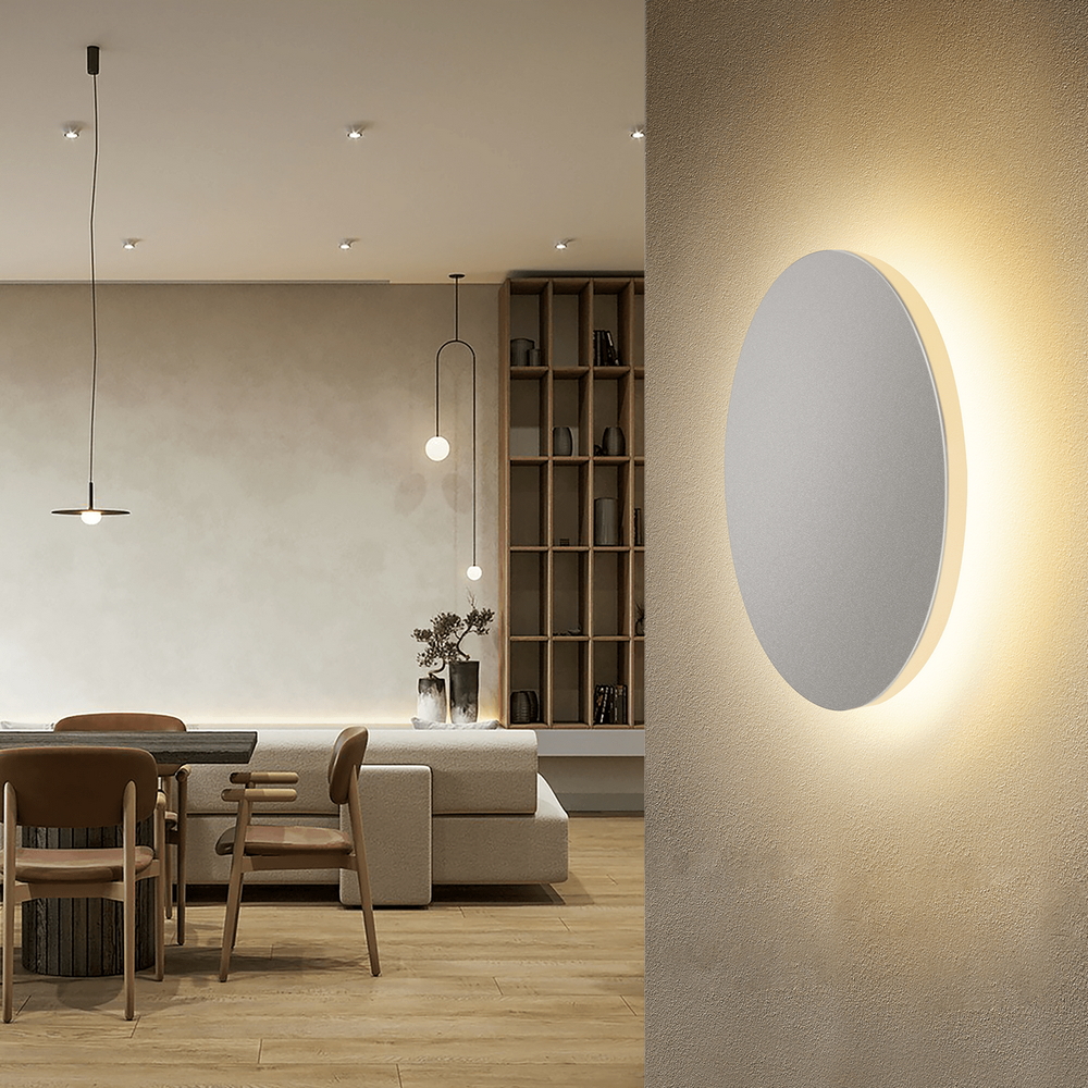 Applique Led da parete Plat 6,5W rotondo Bianco IP20 Bianco caldo 3000K Aigostar - Foto 3