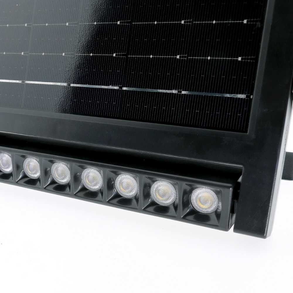 Applique Led da parete Vienna 4,5W Nero con pannello solare e sensore crepuscolare IP54 temperatura colore regolabile M LEDME - Foto 1