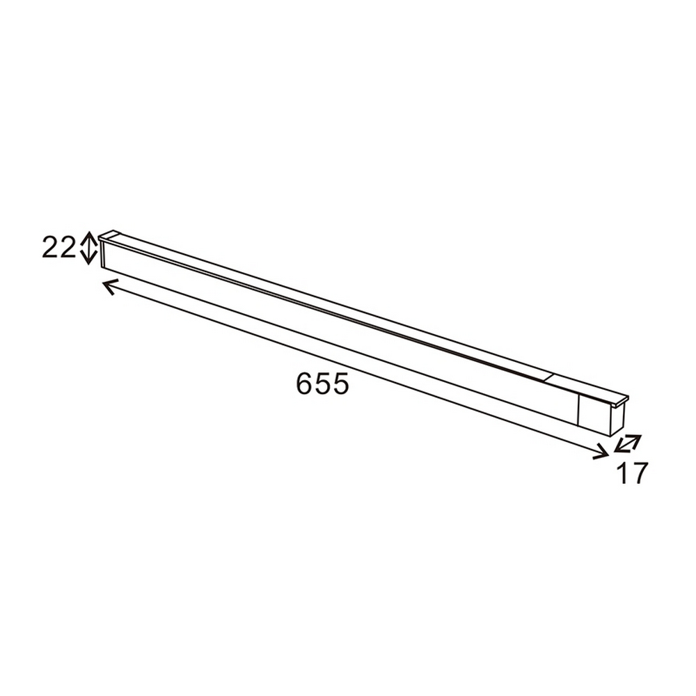 Barra Faretto Led lineare da binario magnetico 16mm Lounge 20W nero 65cm Bianco caldo 3000K M LEDME - Foto 1