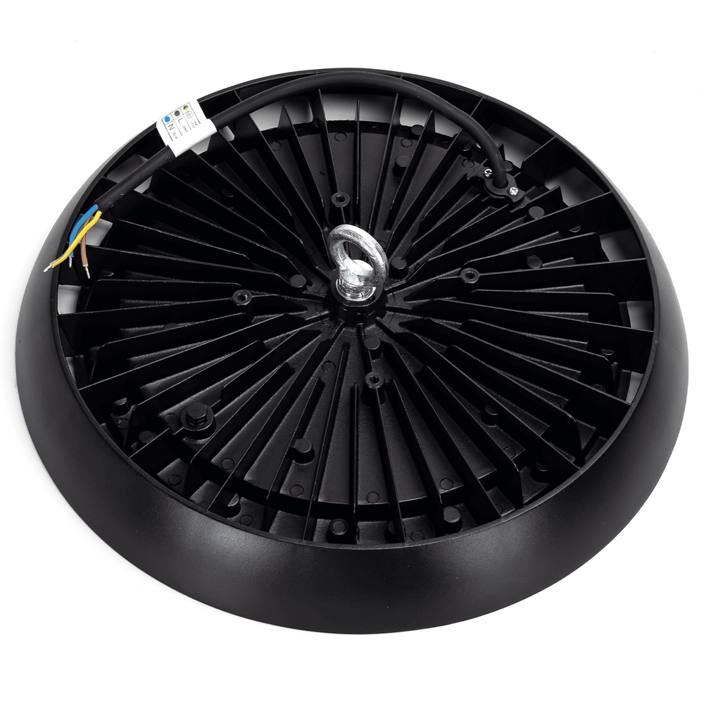 Campana Led industriale UFO 200W Nera IP65 Bianco Freddo 6500K 100LM/W Aigostar - Foto 3