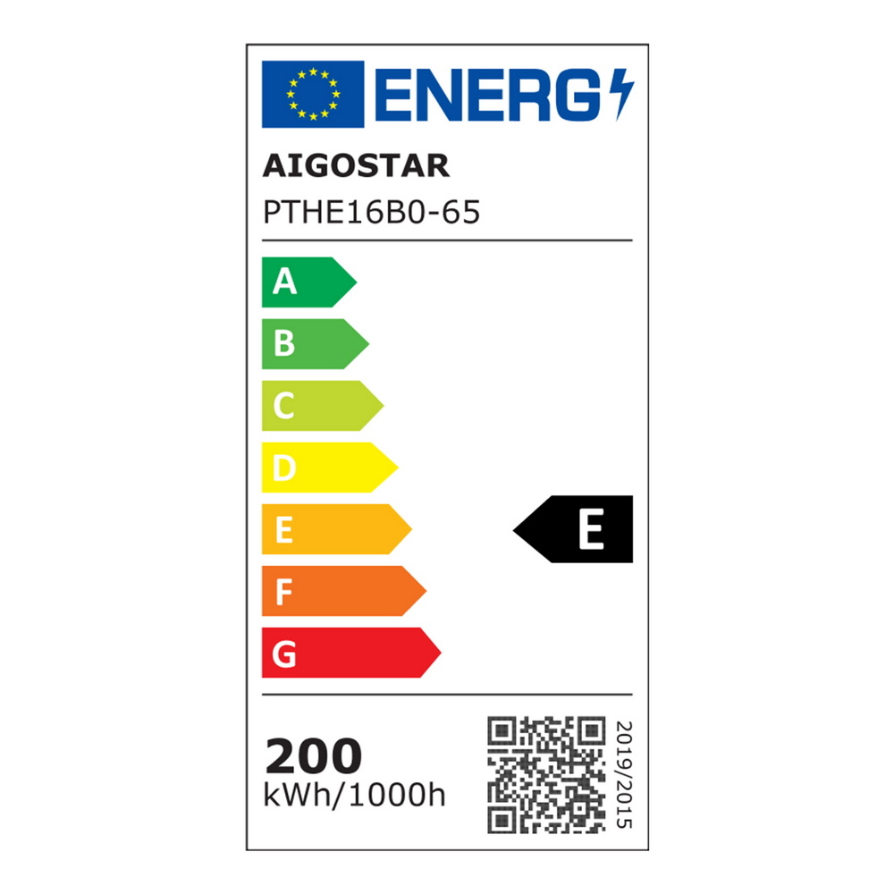 Campana Led industriale UFO 200W Nera IP65 Bianco Freddo 6500K 100LM/W Aigostar - Foto 7