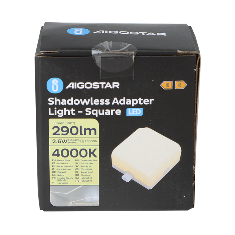Connettore Quadrato 2,6W per Barra Led Shadowless Bianco neutro 4000K Aigostar - Foto 6