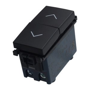 Foto principale Doppio Pulsante assiale con frecce 16A nero compatibile anche con Vimar Arké