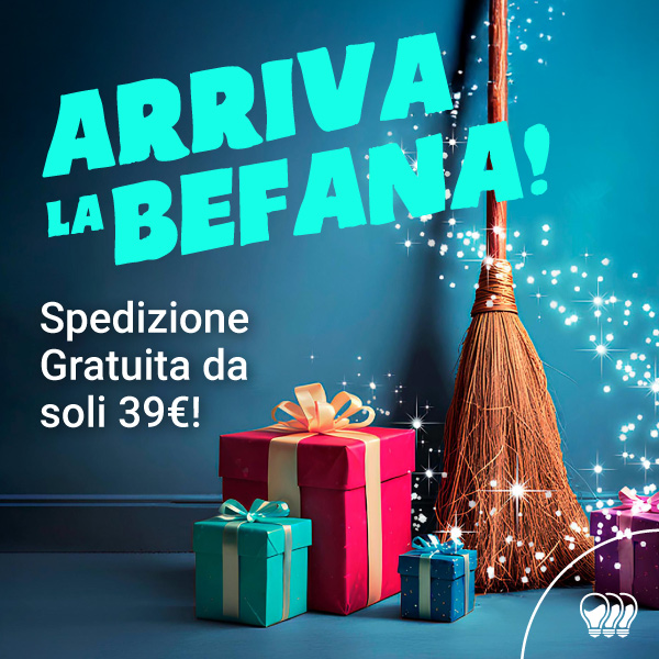 Buona Befana: Spedizione gratuita da soli 39€ mobile
