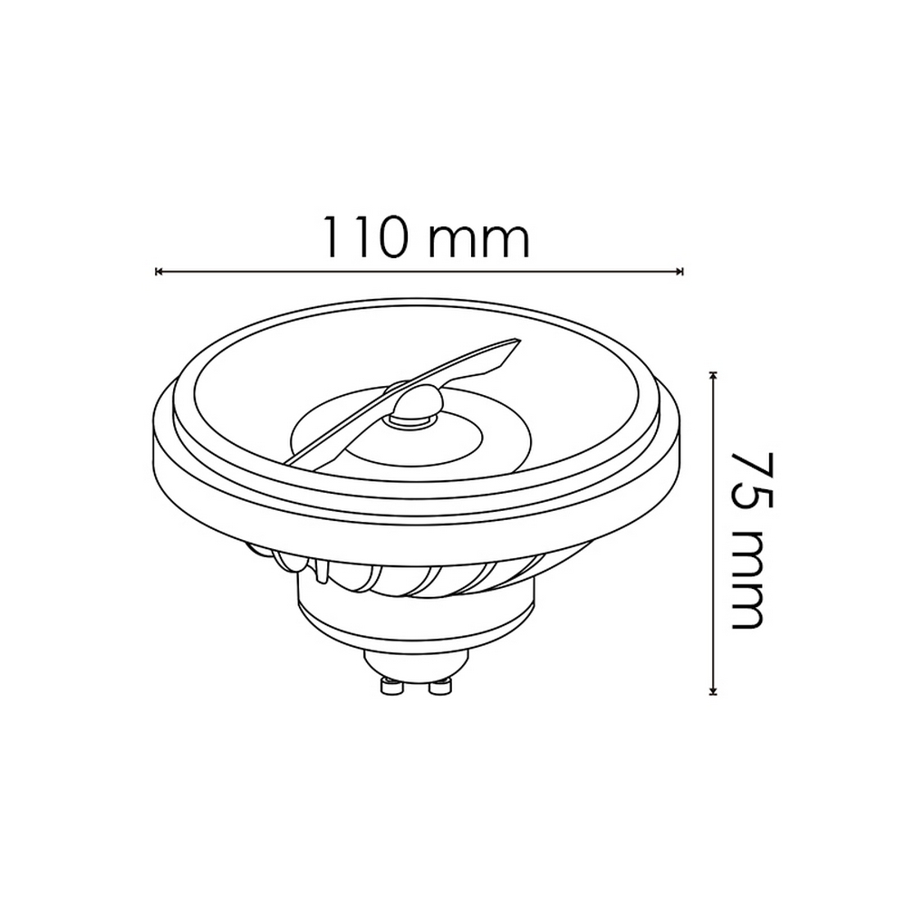 Faretto Led GU10 AR111 15W SMD Apertura 24 gradi Bianco neutro 4500K M LEDME - Foto 2