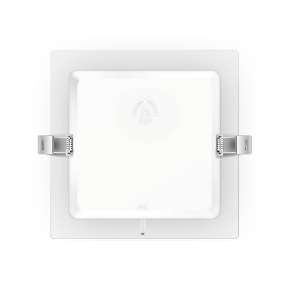 Faretto Led slim da incasso 15W Quadrato Cornice bianca Apertura 100 gradi Bianco caldo 3000K Aigostar - Foto 1