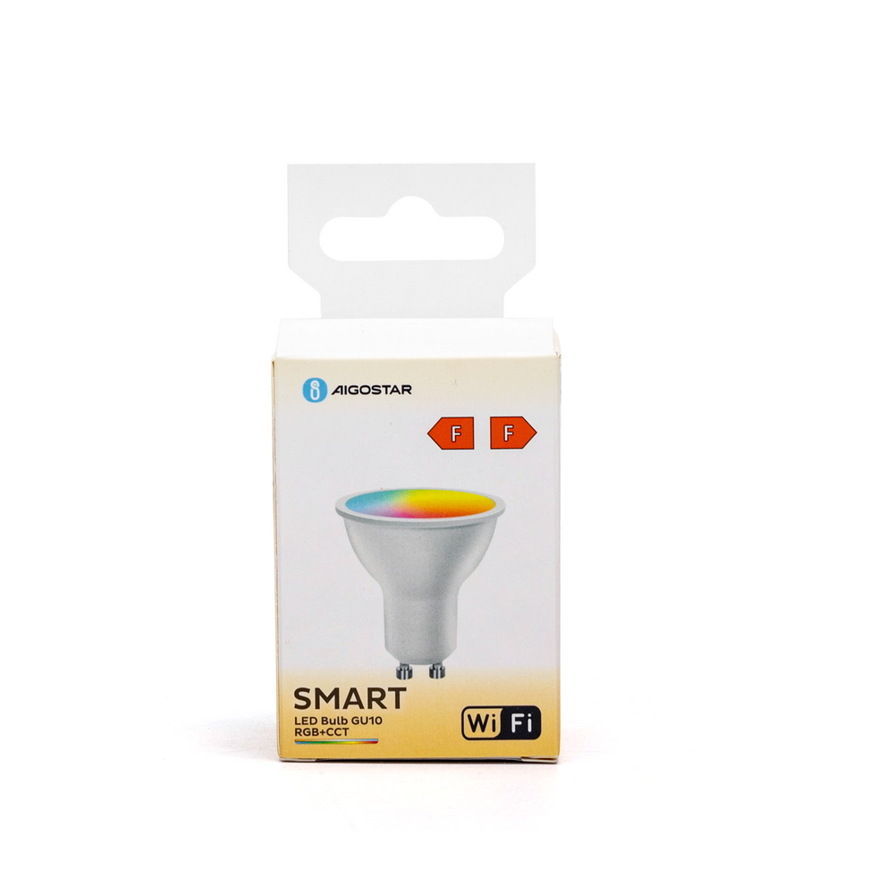 Faretto Led Smart GU10 4,9W WiFi RGB CCT luce regolabile e dimmerabile Aigostar - Foto 5