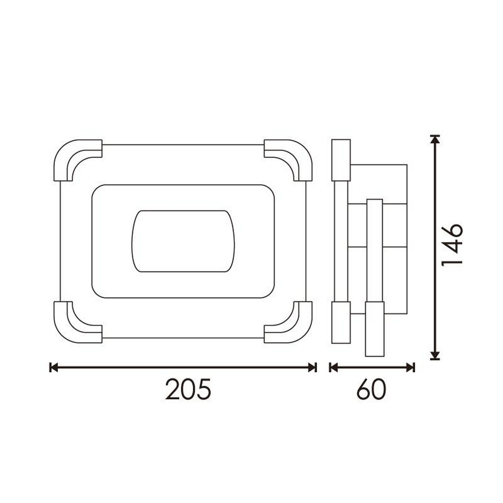 Faro Led da lavoro portatile 50W Power bank Nero e giallo Alimentazione a batteria e pannello solare IP66 Bianco freddo 6000K Dimmerabile M LEDME - Foto 2