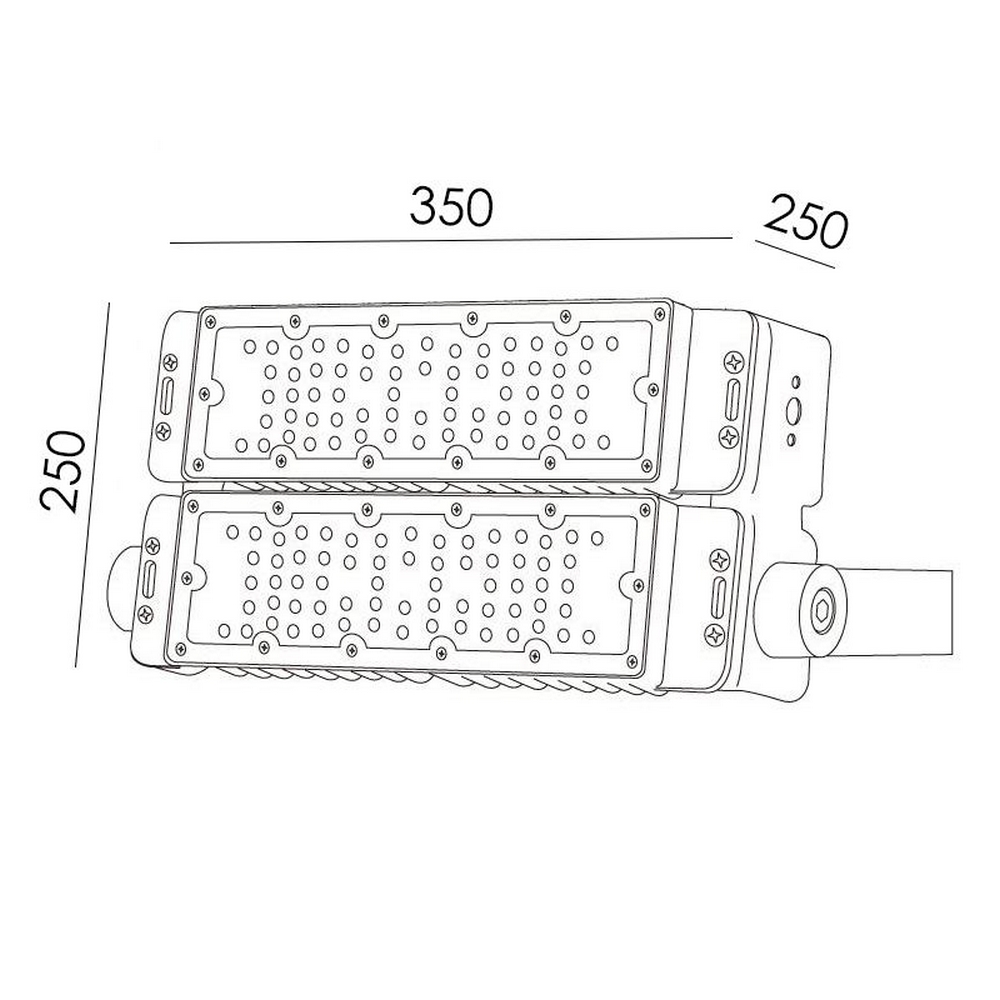 Faro proiettore Led 100W Grigio da esterno IP67 Bianco neutro 4500K M LEDME - Foto 1
