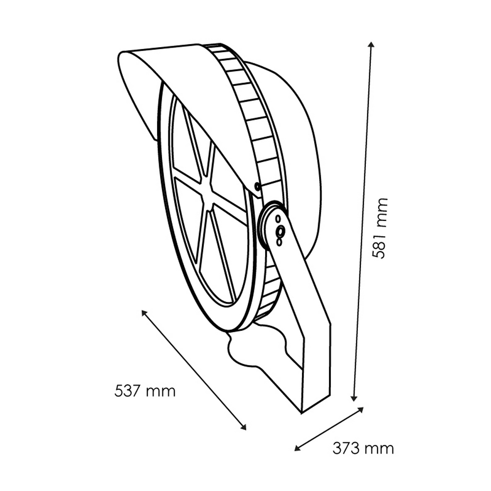 Faro proiettore Led 600W Nero da esterno IP65 Bianco freddo 6000K M LEDME - Foto 4