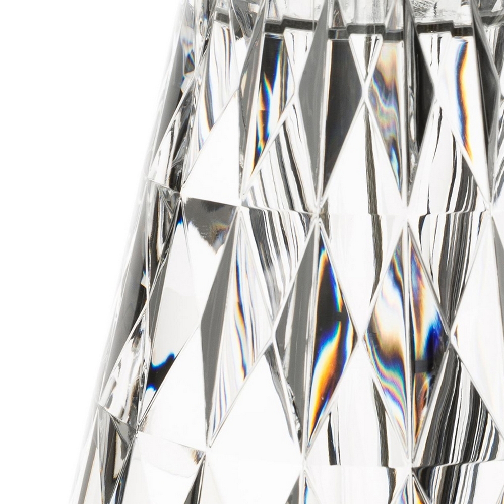 Lampada da tavolo Led touch Cloche Diamond luce regolabile 1W portatile a batteria ricaricabile USB M LEDME - Foto 4